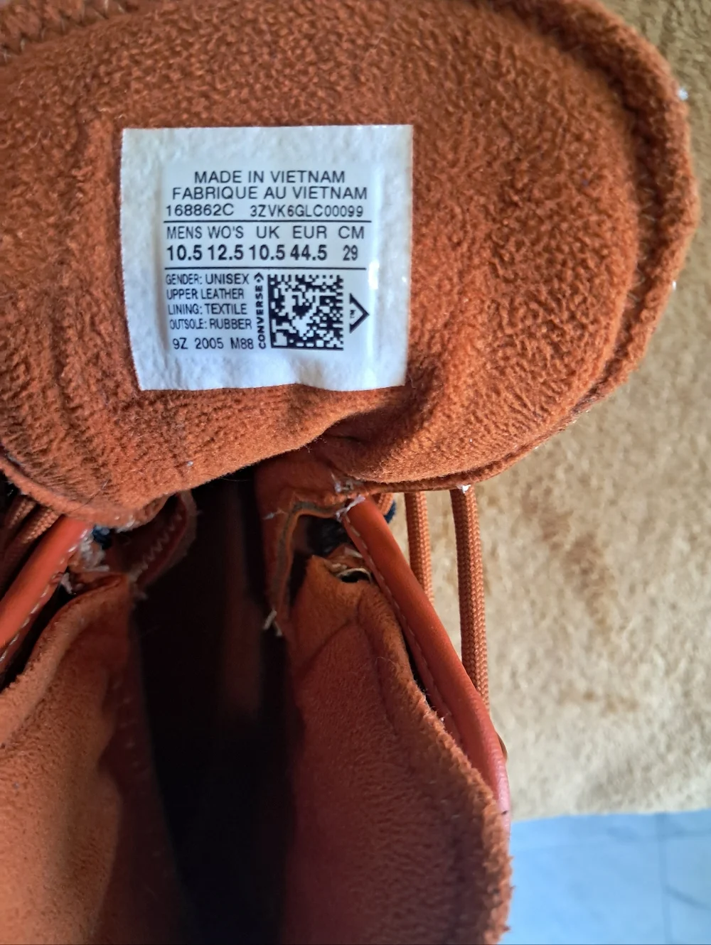 Size 10.5 - Converse Chuck Taylor All Star Utility All Terrain High Amber Sepia - Picture 9 of 9